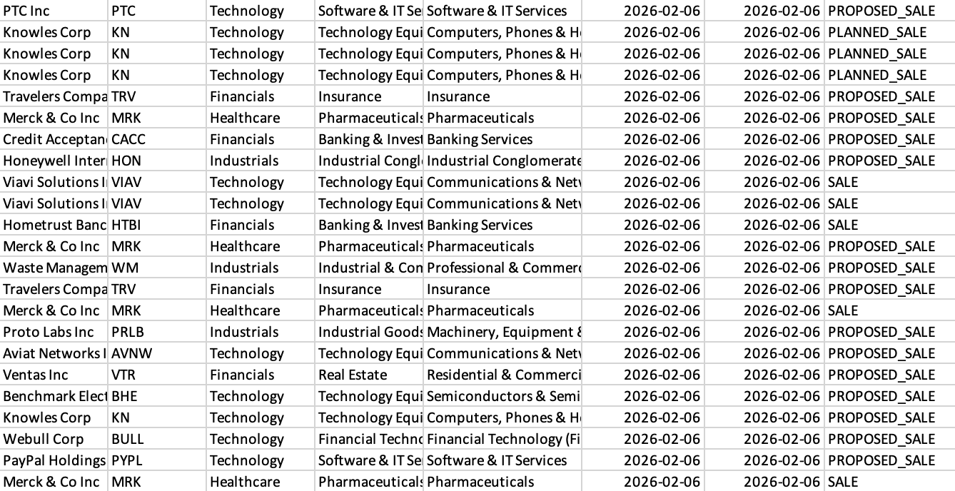 Export filings feature